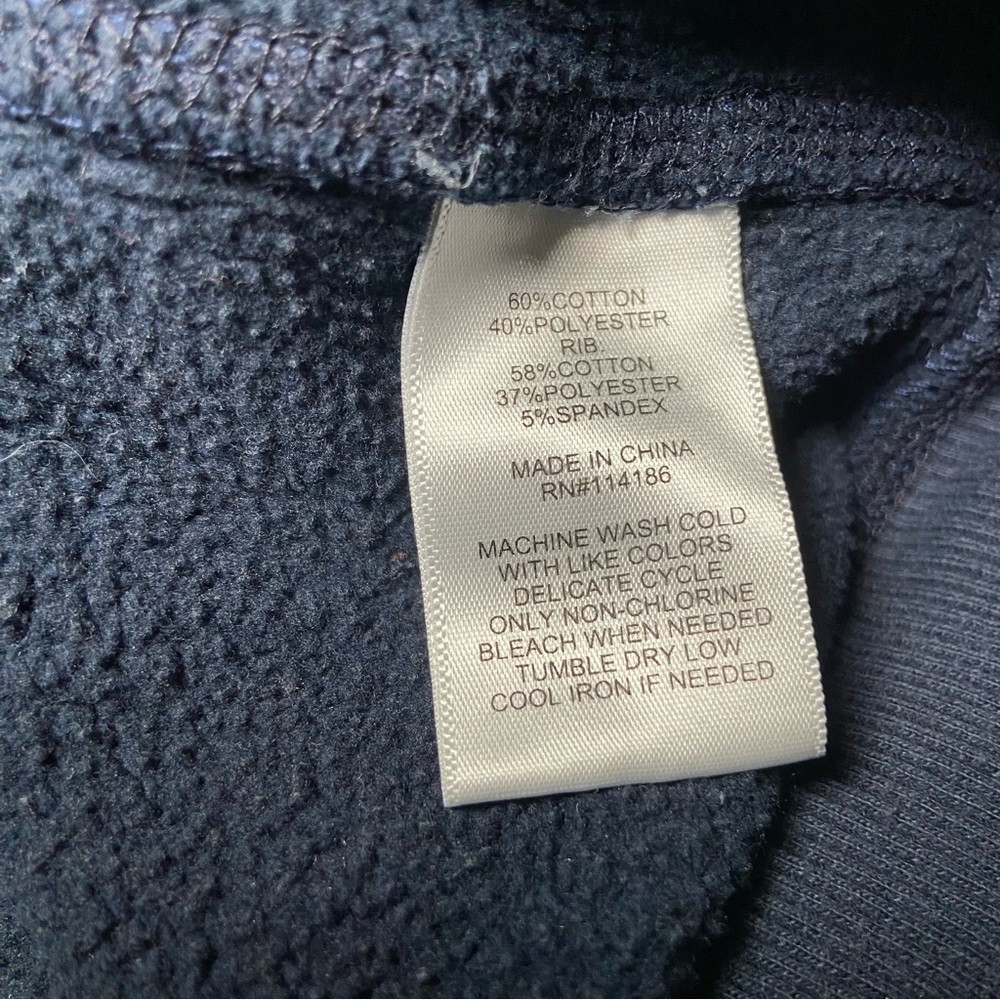 Vintage Frye Half Zip Pullover Sweatshirt 2XLT Navy Workwear Heritage Americana - Picture 4 of 4